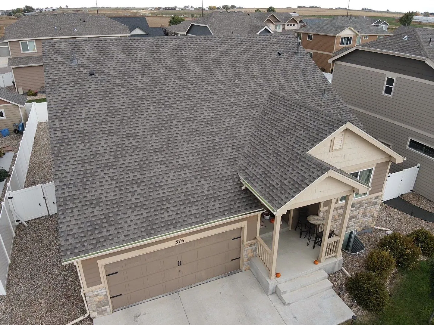Residential shingle roof